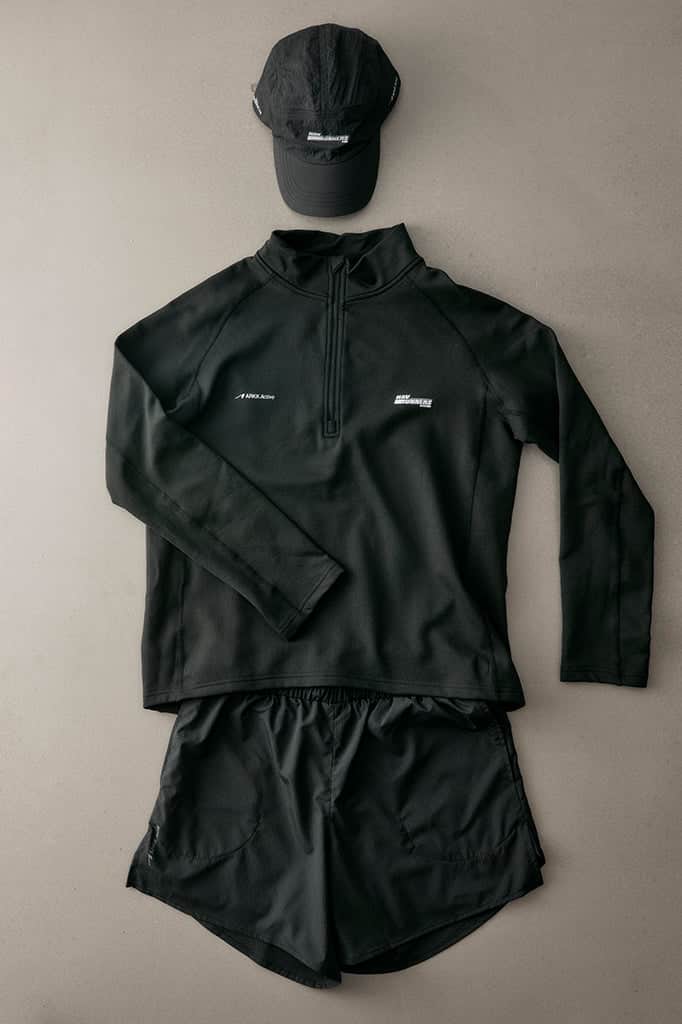 ARKK Apparel Hav Runner Half Zip | Black - Men Sweatshirt